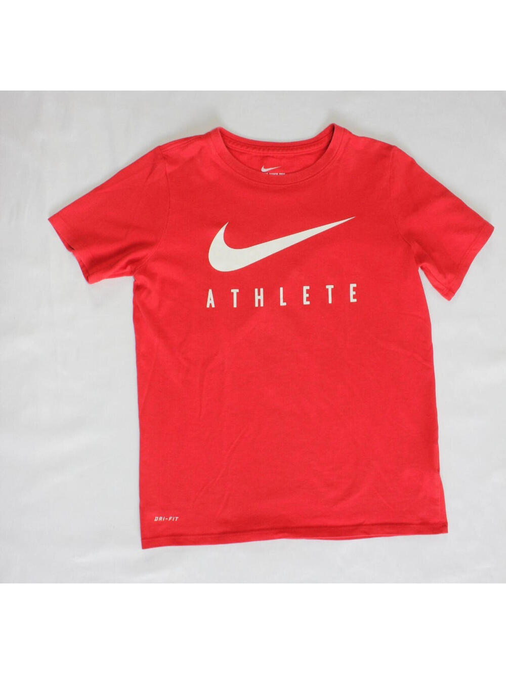 Nike Dri-Fit Athlete Cut Short Sleeve Red T-Shirt- Size Boys Medium